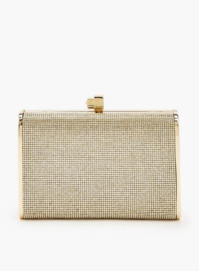 Embellished Clutch With Detachable Chain Strap Ramadan Collections